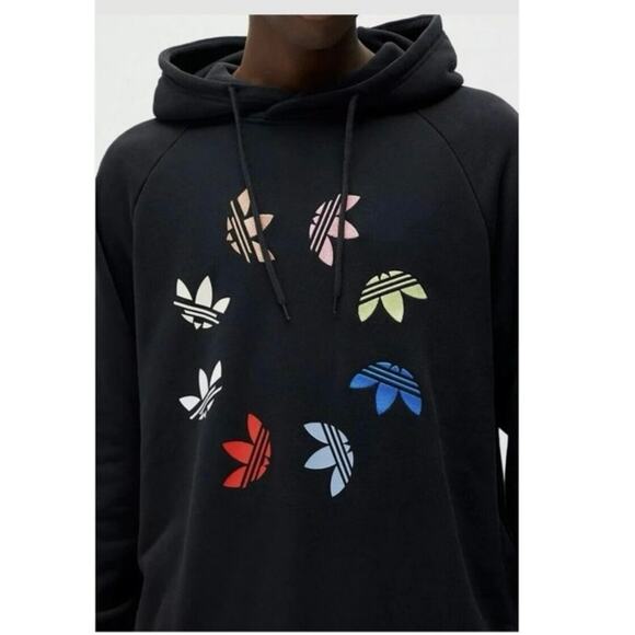 Adidas Originals Adicolor Shattered Trefoil Hoodie Black Men Medium - Picture 3 of 10
